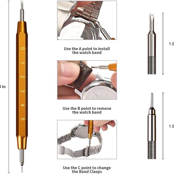 Watch Repair Kit, Watch Link Removal Tool, Watch Band Adjustment - Picture 4 of 6